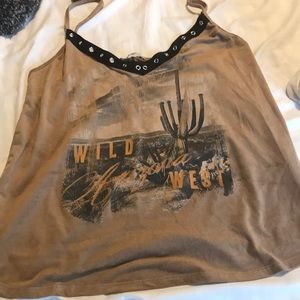 *FINAL PRICE* Charlotte Russe western tank top